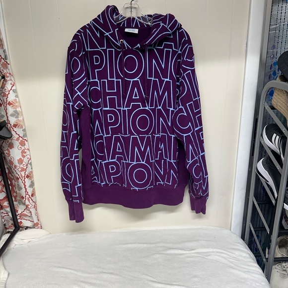 Champion Hoodie in Bold Purple and Blue - Picture 1 of 10